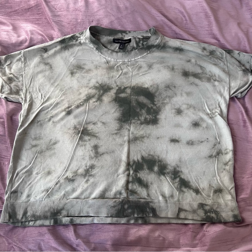 Banana Republic  Tie-Dye Green Women's Top size XL